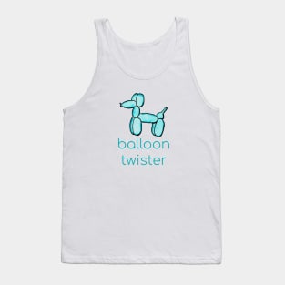 Watercolor Balloon Twister (Teal) Tank Top